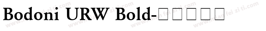 Bodoni URW Bold字体转换